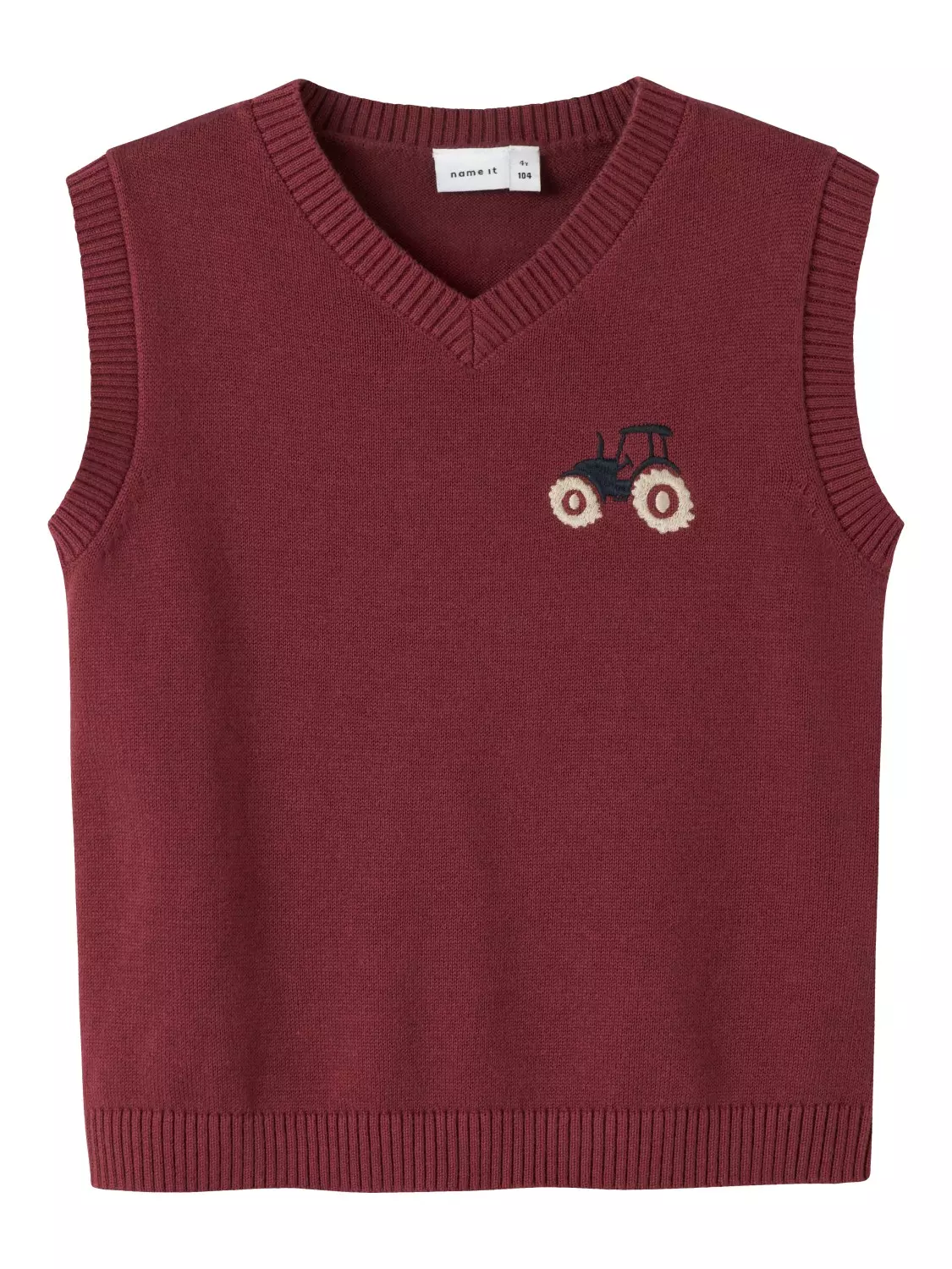 Name It Vest NMMROLUM KNIT SLIPOVER Burnt Russet