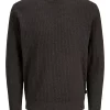 Jack & Jones Genser JPRBLUBARKLEY KNIT CREW NECK Chocolate Brown