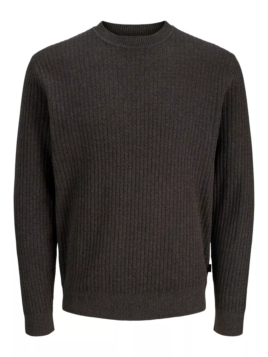 Jack & Jones Genser JPRBLUBARKLEY KNIT CREW NECK Chocolate Brown