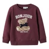 Name It Genser NMFREAR LS SWEAT Burgundy