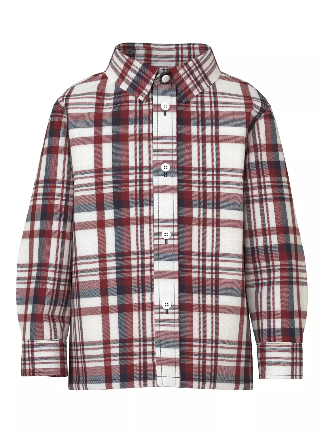 Name It Skjorte NMMROLUM LS NREG SHIRT Burnt Russet