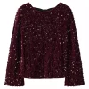 Name It Genser NKFRUSITTA LS Burgundy/Black Bow