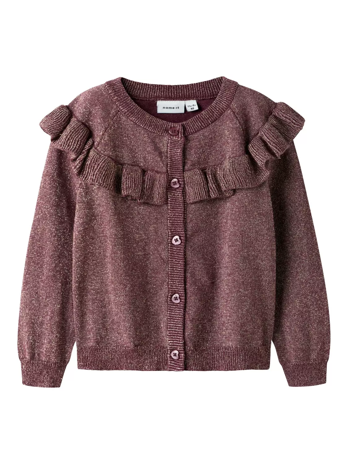 Name It Cardigan NMFREFRAJA LS KNIT Burgundy