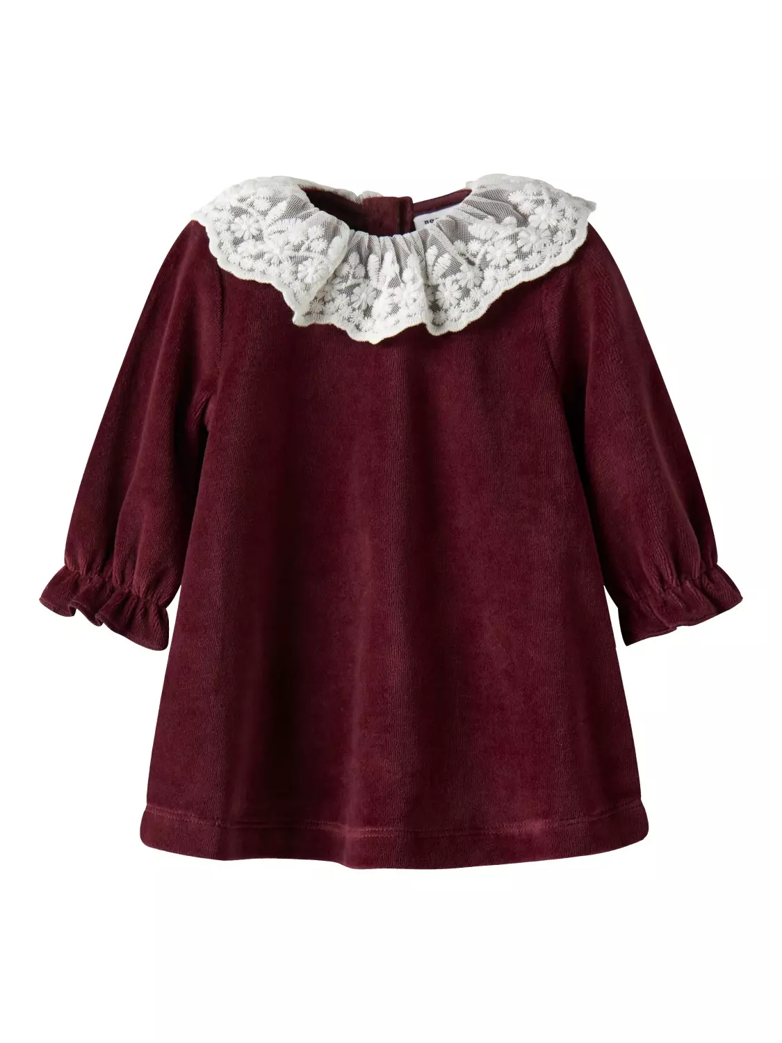 Name It Kjole NBFROXY LS VEL DRESS Burgundy