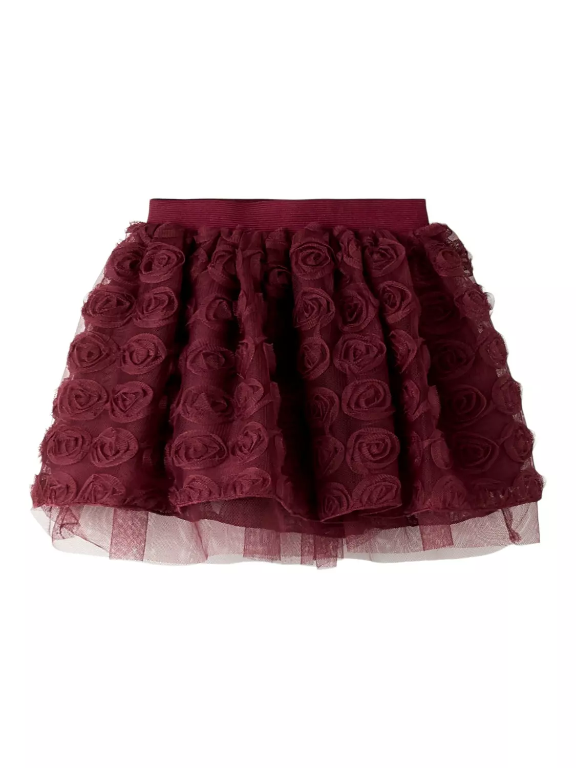 Name It Skjørt NMFSYKIA TULLE SKIRT Burgundy