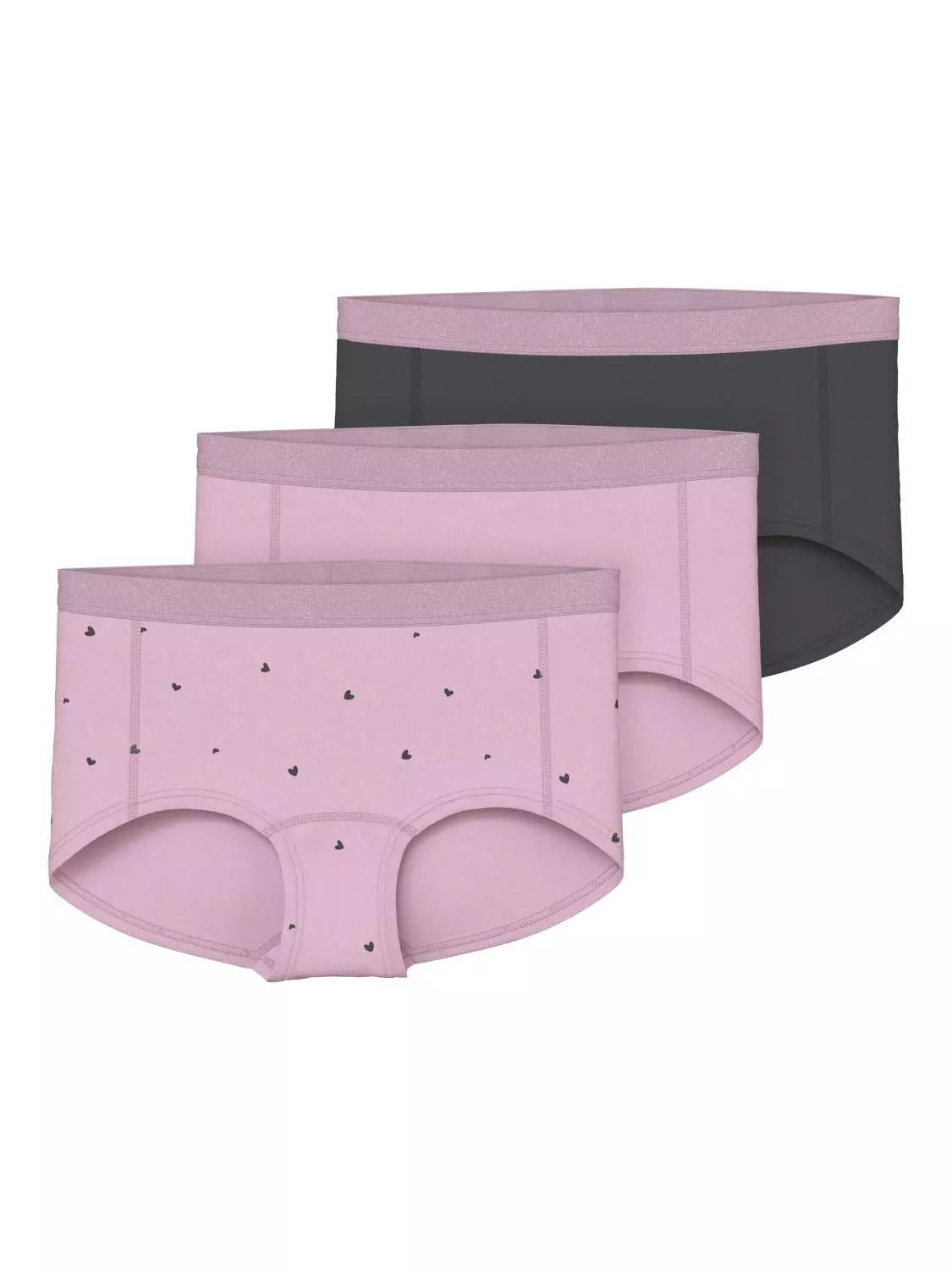 Name It 3Pk Hipster NKFHIPSTER WINSOME HEARTS Winsome Orchid