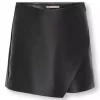 Only Skjørt/Shorts KOGMIST-AMILI MW FAUX LEATHER SKORT Black