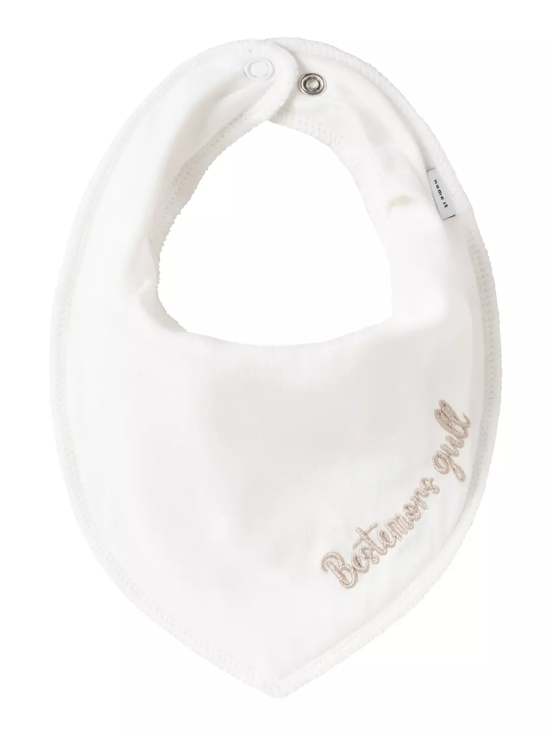 Name It Smekke NBNYATTE Scarf Bib Snow White/Bestemors gull