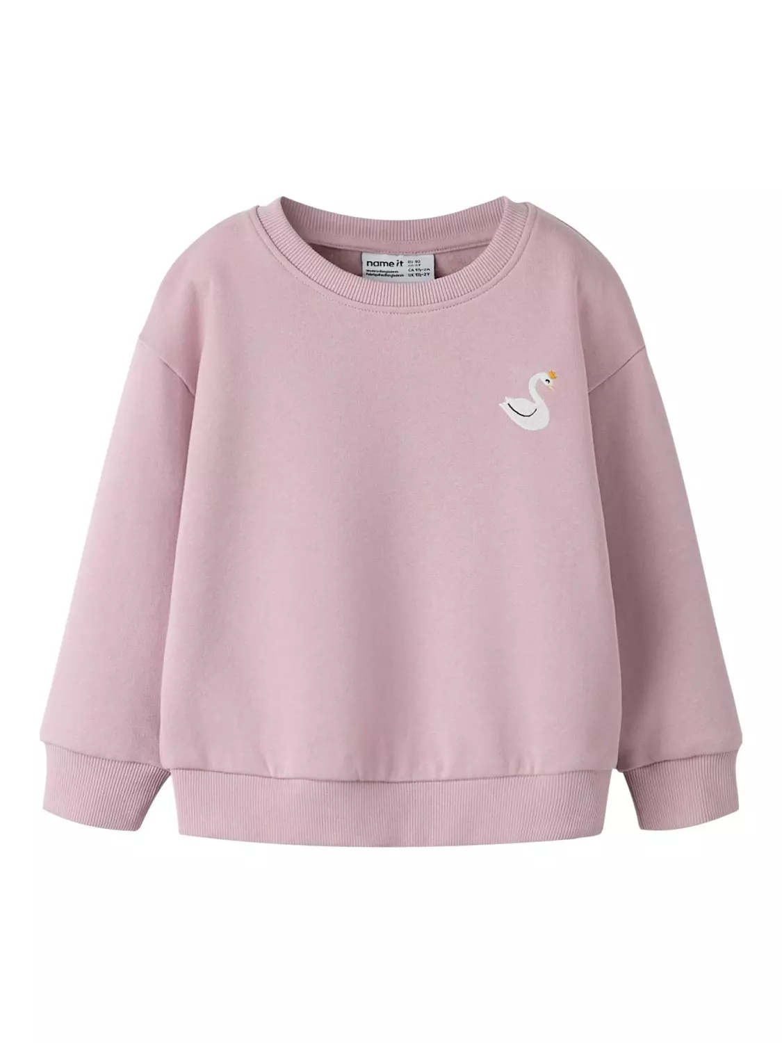 Name It Genser NMFVALLENE LS SWEAT Dawn Pink/Swan