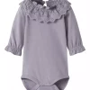 Name It Body NBFTROJA LS Lavender Gray
