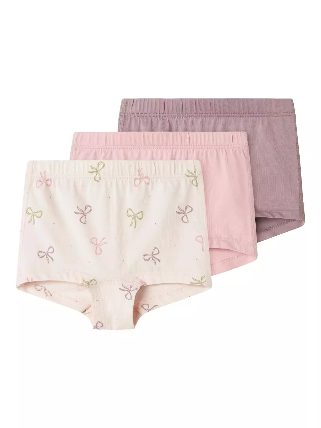Name It 3Pk Hipster NMFTIGHTS BOW Barely Pink