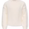 Only Genser KOGNEWPIUMO LS PULLOVER KNIT Cloud Dancer