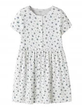 Name It Kjole NKFVEMIA SS DRESS Bright White/Pruple Floral