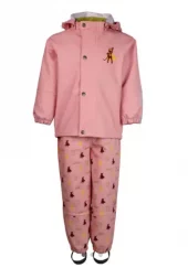 KattNakken Regnsett PLASK Rosa Krystall