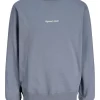 Jack & Jones Genser JORNORREBRO EMB SWEAT CREW NECK Tradewinds