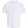 Jack & Jones T-Skjorte JORNORREBRO EMB TEE SS Bright White