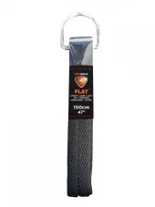 Implus  Skoband D ring Flat Svart 120cm