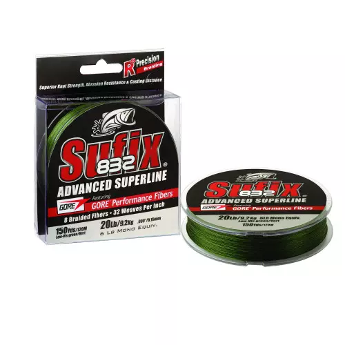 Sufix 832 Gore Braid 250m 0,33mm Green