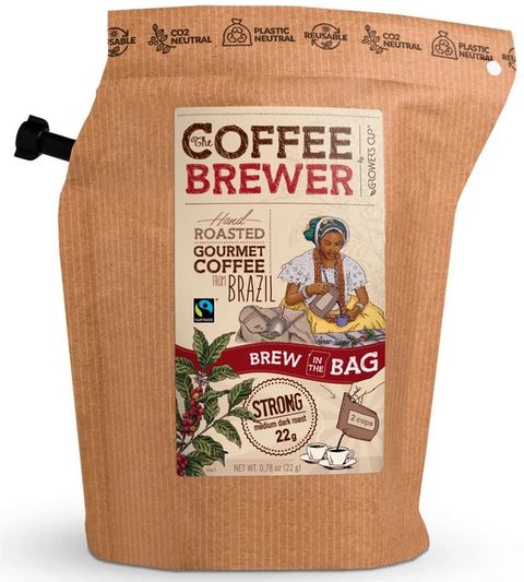 The Brew Company Coffee Brewer Brazil, 2 Cups Coffee, Medium Roast