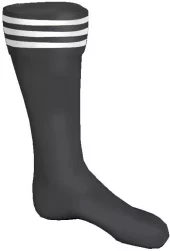 sport direkt fotballstrømper sort/hvit