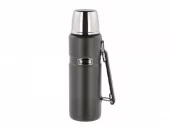 Thermos  Stainless King termoflaske med hank 1,2 L - militærgrønn