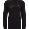 Icebreaker  M 200 Oasis LS Crewe Ski Stripes