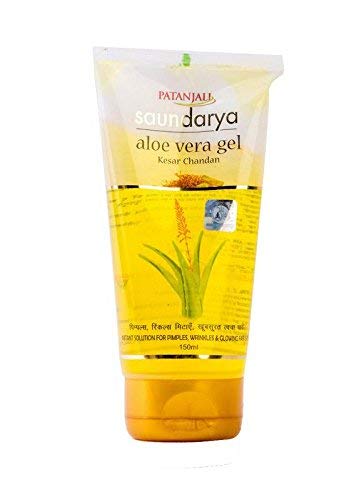 Patanjali Saundarya Aloevera gel - Kesar Chandan 150ml (1x60)