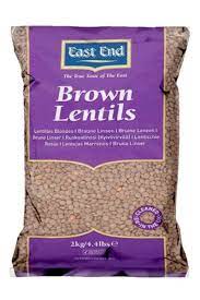 East End Brown lentils Polished 2kg (1x6)