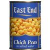 East End Chick Peas In Brine 800gm (1x12)