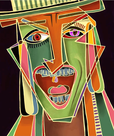 LERRET 30X40 MAD MAN BY MAJA