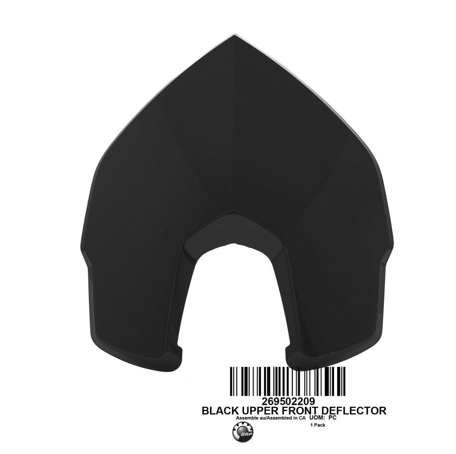 BLACK UPPER FRONT DEFLECTOR