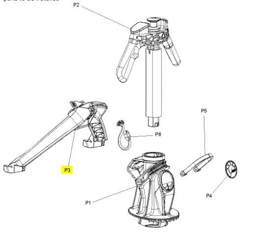 WISHBONE SUPPORT ASSEMBLY (P3)