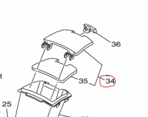GLOVE BOX HATCH AS