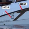 Finnmaster T8 Dekal T-bokstav, SB (AUG 2016-) 34055