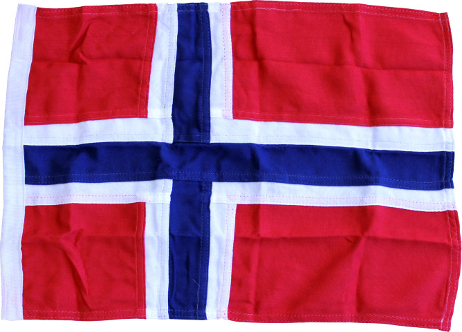 Norsk båtflagg, 50 cm, 1852