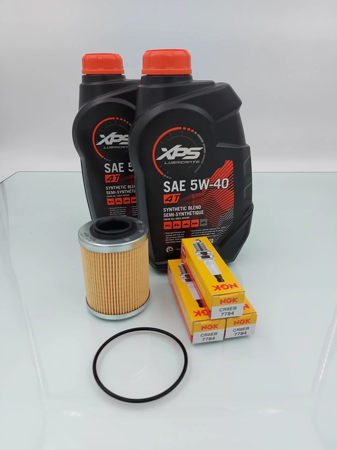 Servicepakke 900 motorer (Spark), med 2 stk 0,946L Semi-Syntetisk Olje