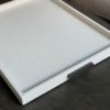 Giobagnara Deco Tray Off-White Bronze Handles Large 57x44cm