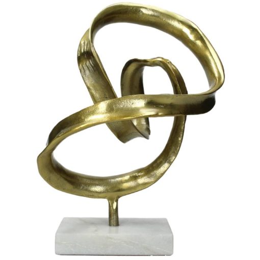 Ornament Gold Knot 25x20x34cm xet-4047