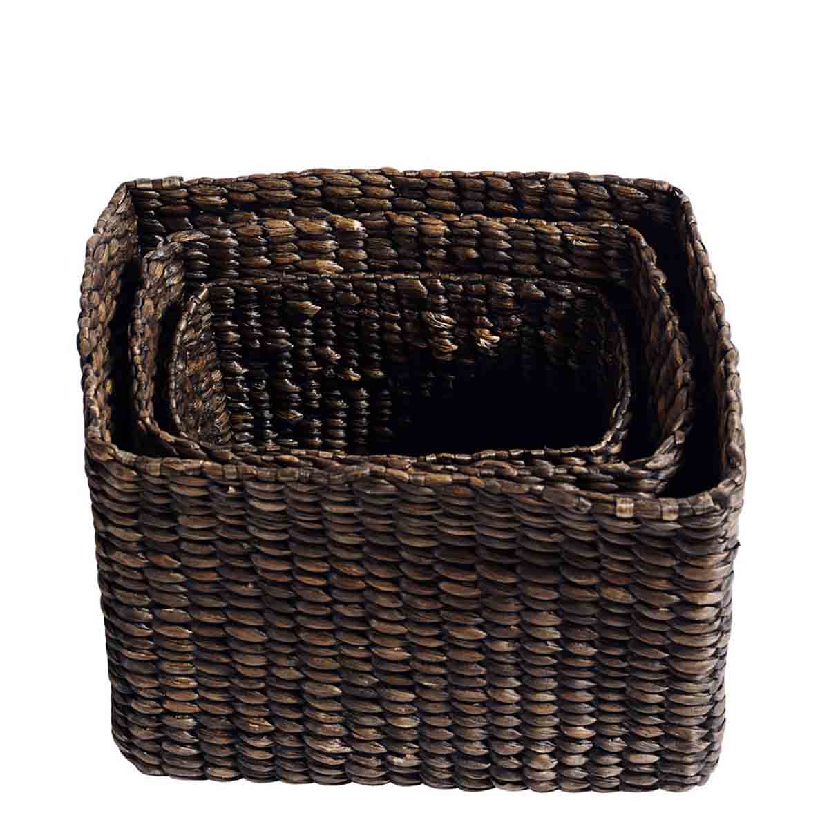 Kurv Rektangulær Sort M 37x26x27cm