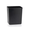 Black Leather Paper Bin pa12224