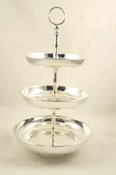 Dispenser 3 Rack Silver Plated h36cm  510-501