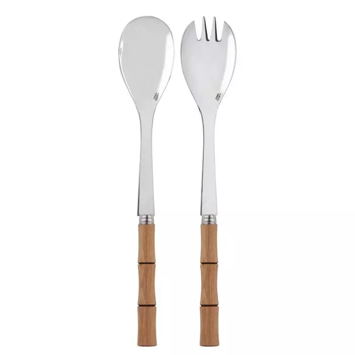 Sabre Paris Panda Bamboo Salatbestikk Natur