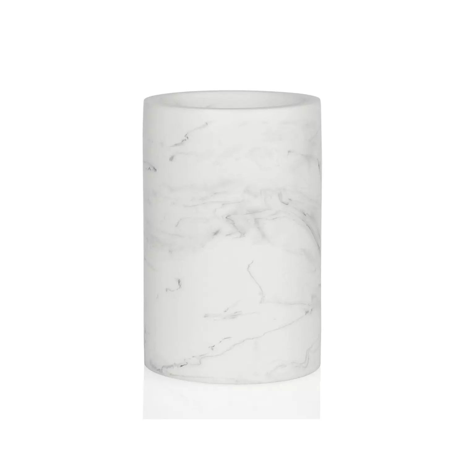 White Marble Effect Poly Toothbrush Holder ba66153