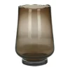 Elyza Hurricane Vase Amber 25xh36cm 36967-amb-15