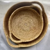 Round Tray L Natural D45xH10cm GN116