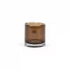 Hurricane Vase Organic Rim Mocha 12x12cm DCG144M