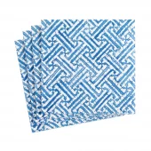Napkin Blue Fretwork 16450c
