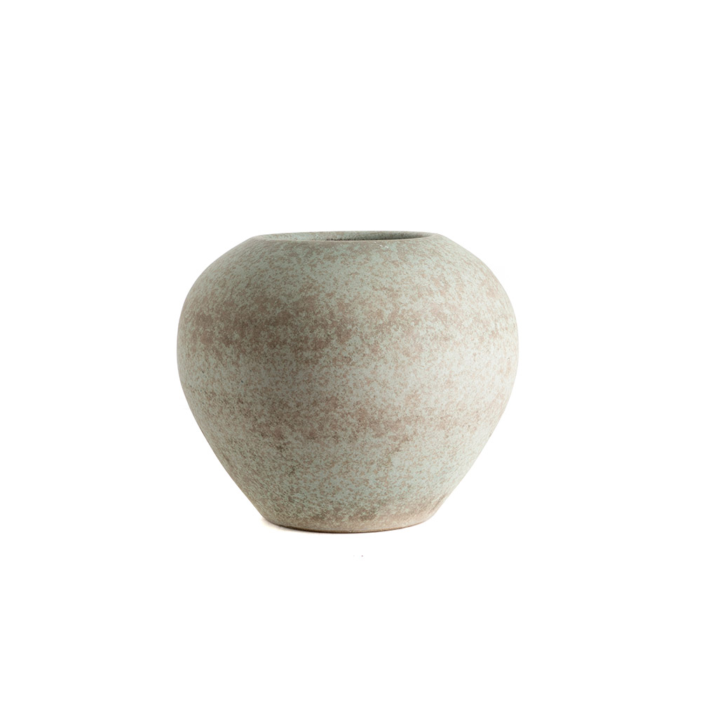Round Vase Ceramic Grey Tipa.082/a
