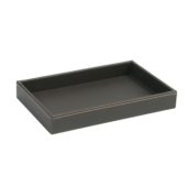 Leather Effect Tray 14x23x3cm ax6605