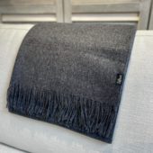 Baby Alpaca Plaid Antracite 0403